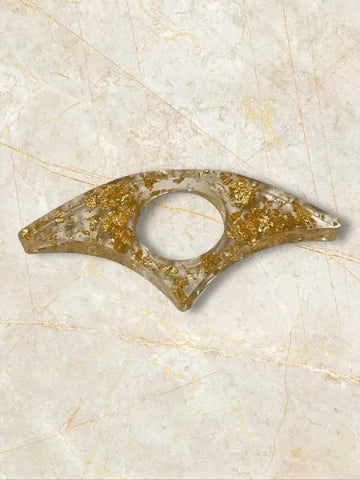 Bague de lecture en résine fait main - création unique et originale