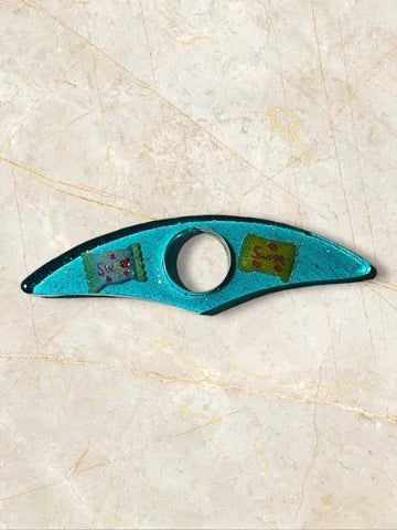 Bague de lecture en résine fait main - création unique et originale