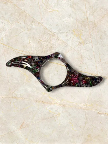 Bague de lecture en résine fait main - création unique et originale