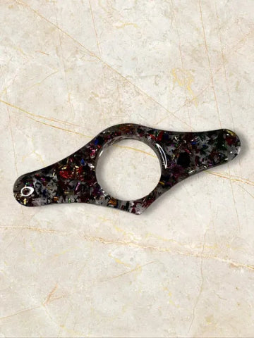 Bague de lecture en résine fait main - création unique et originale