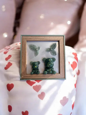 Cadre ourson en résine, personnalisable