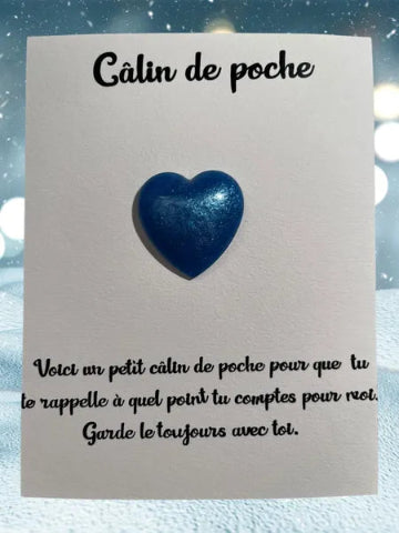 Accessoire câlin de poche en résine - fait main