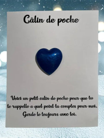 Accessoire câlin de poche en résine - fait main