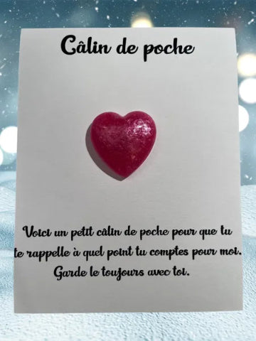 Accessoire câlin de poche en résine - fait main