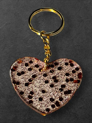 Porte-clés en résine fait main - création unique et originale