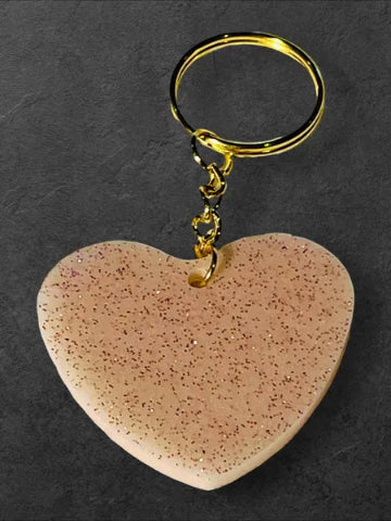 Porte-clés en résine fait main - création unique et originale