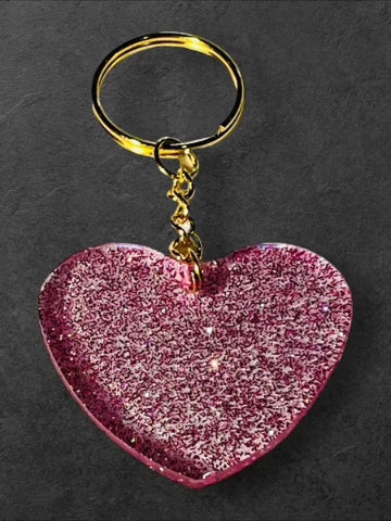 Porte-clés en résine fait main - création unique et originale