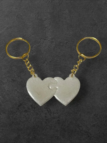 Porte-clés en résine fait main - création unique et originale