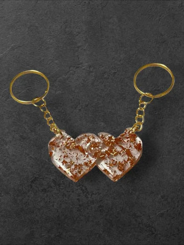 Porte-clés en résine fait main - création unique et originale