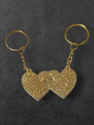 Porte-clés en résine fait main - création unique et originale