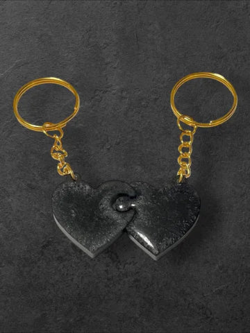 Porte-clés en résine fait main - création unique et originale