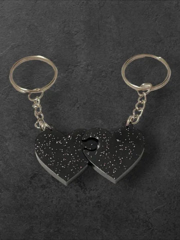 Porte-clés en résine fait main - création unique et originale