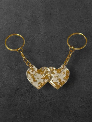 Porte-clés en résine fait main - création unique et originale