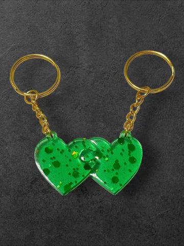 Porte-clés en résine fait main - création unique et originale