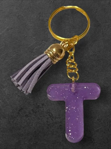 Porte-clés en résine fait main - création unique et originale