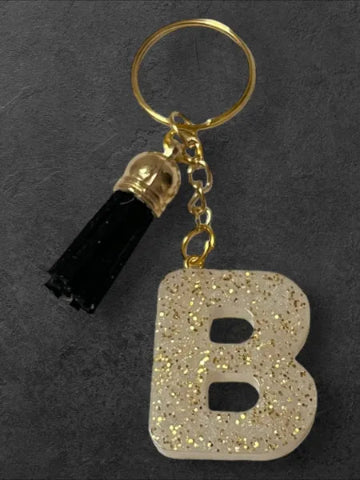 Porte-clés en résine fait main - création unique et originale