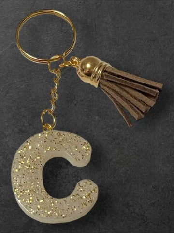 Porte-clés en résine fait main - création unique et originale