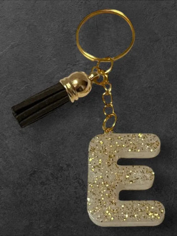 Porte-clés en résine fait main - création unique et originale