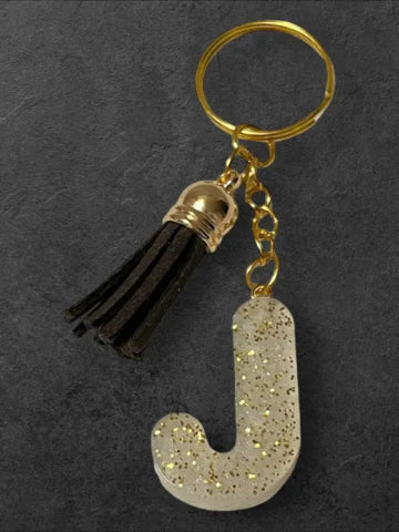 Porte-clés en résine fait main - création unique et originale