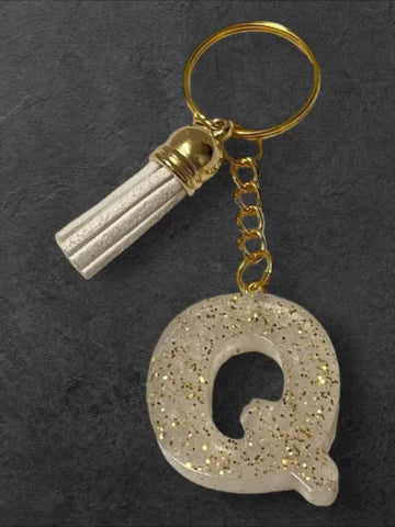 Porte-clés en résine fait main - création unique et originale