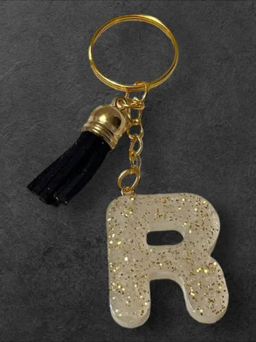 Porte-clés en résine fait main - création unique et originale