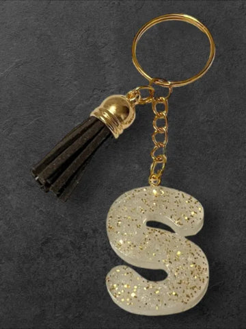 Porte-clés en résine fait main - création unique et originale