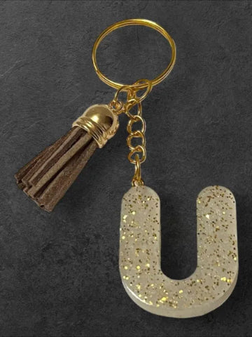 Porte-clés en résine fait main - création unique et originale