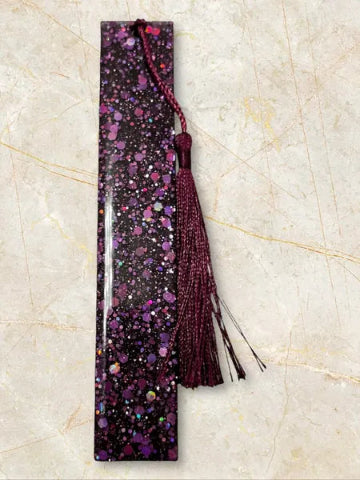 Marque page en résine fait main - création unique et originale