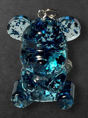 Porte-clés en résine fait main - création unique et originale