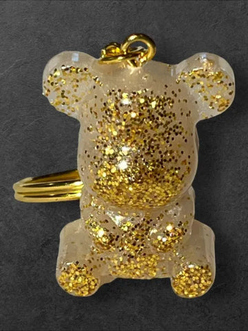 Porte-clés en résine fait main - création unique et originale