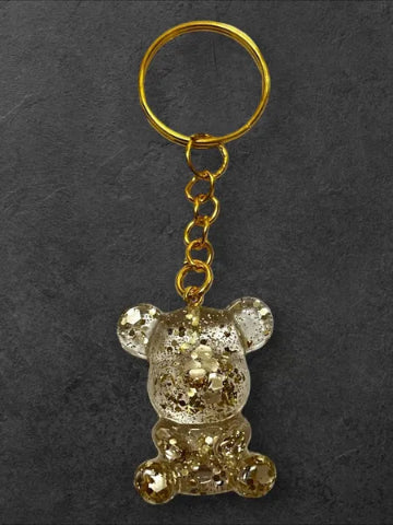 Porte-clés en résine fait main - création unique et originale