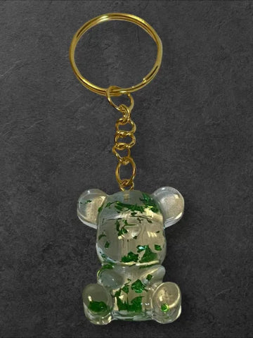 Porte-clés en résine fait main - création unique et originale