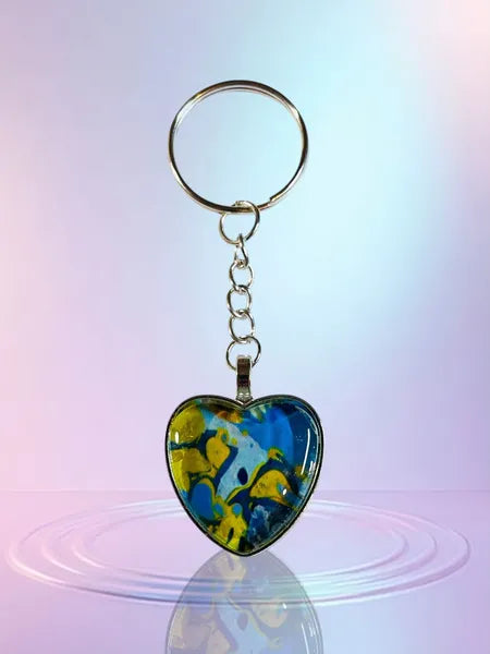 Porte cles en resine fait main artisanaux wendy goodies