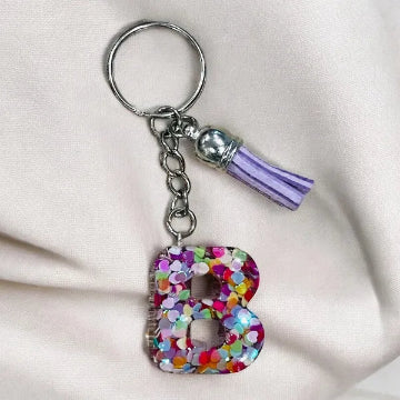 Porte-clés en résine fait main - création unique et originale