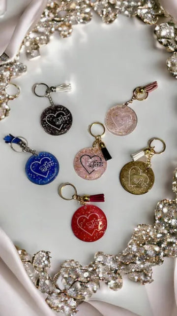 Porte clés rond Love