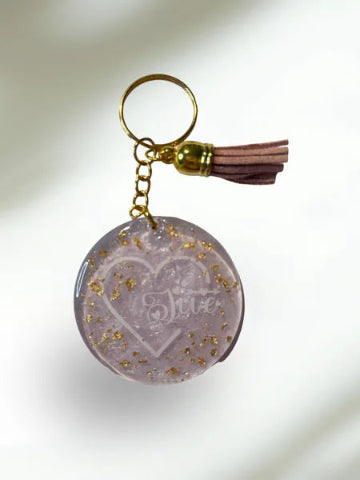 Porte clés rond Love