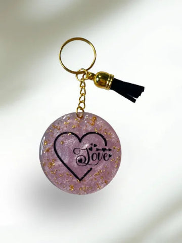 Porte clés rond Love