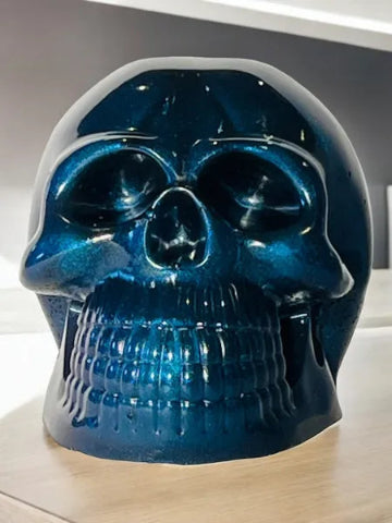 Décoration Tête de mort en résine