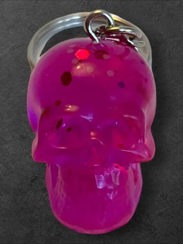 Porte-clés en résine fait main - création unique et originale