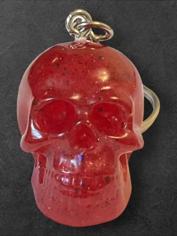 Porte-clés en résine fait main - création unique et originale