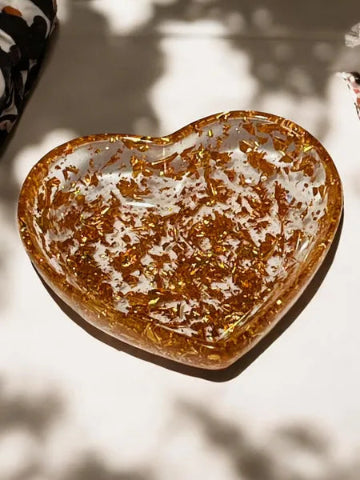 Vide-poche en résine fait main - accessoire de décoration artisanale