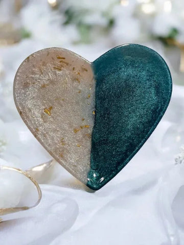 Vide-poche en résine fait main - accessoire de décoration artisanale