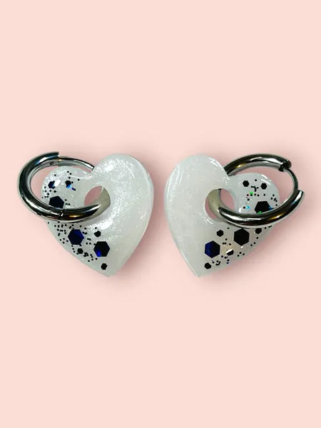 boucles d oreilles en resine fait main artisanales wendy goodies