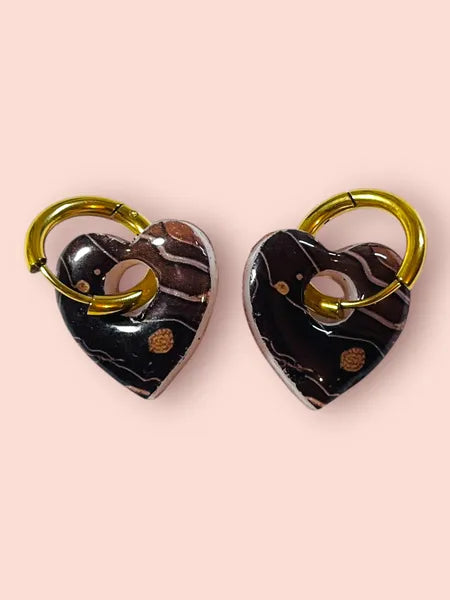 boucles d oreilles en resine fait main artisanales wendy goodies