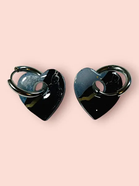 boucles d oreilles en resine fait main artisanales wendy goodies