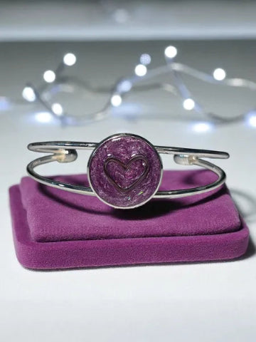 Bracelet en Résine et Acier Inoxydable – Fait Main, Modèle Unique