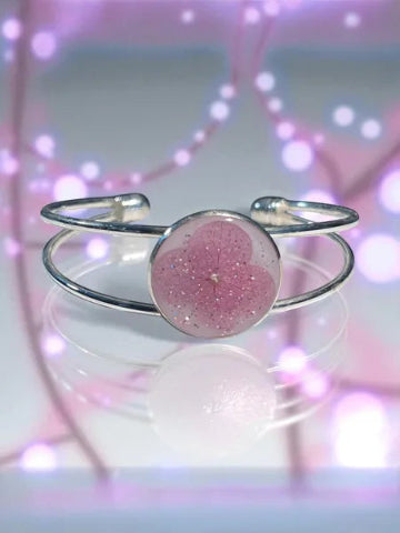 Bracelet en Résine et Acier Inoxydable – Fait Main, Modèle Unique