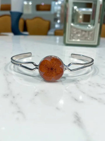 Bracelet en Résine et Acier Inoxydable – Fait Main, Modèle Unique