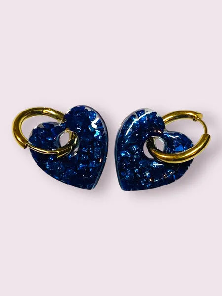 boucles d oreilles en resine fait main artisanales wendy goodies