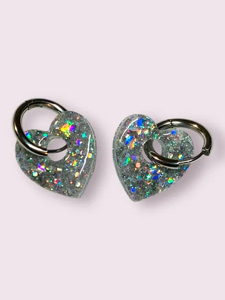 boucles d oreilles en resine fait main artisanales wendy goodies